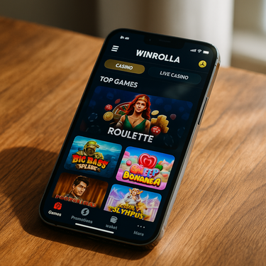 Winrolla Casino - Mobile Platform Experience - Responsive Design